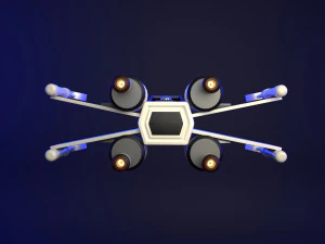 Star Wars X-Wing Ship 3D Model