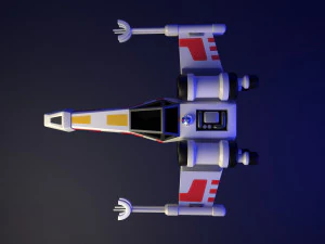 Star Wars X-Wing Ship 3D Model