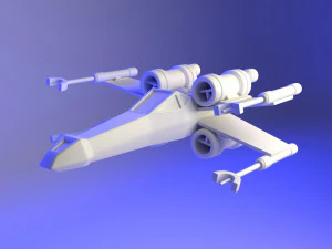 Star Wars X-Wing Ship 3D Model