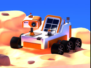 Mars Rover Curiosity 3D Model