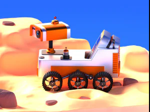 Curiosidade do Rover de Marte Modelo 3D