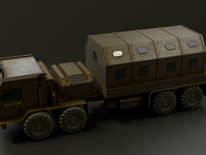 Military Truck A3 - Low Poly Game Asset PBR Low-poly 3D 模型