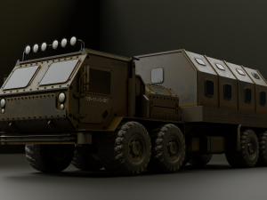 Military Truck A3 - Low Poly Game Asset PBR Low-poly 3D 模型
