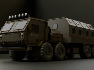 Military Truck A3 - Low Poly Game Asset PBR Low-poly 3D Model