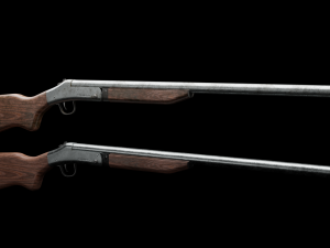 Ash Industries Shotgung - LOW POLY PBR Model 3D