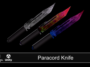 Cord Knife-Survival Knife- 3D LOW POLY MODEL Low-poly 3D Model