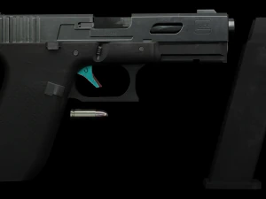 Glock Gameasset Low Poly 3D Model