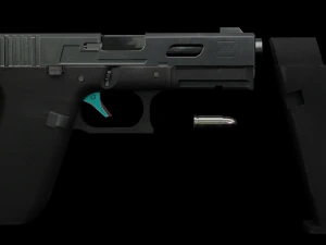 Glock Gameasset Low Poly 3D Model