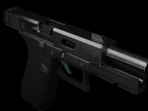 Glock Gameasset Low Poly 3D Model