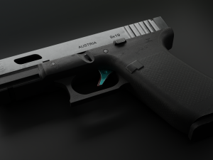 Glock Gameasset Low Poly 3Dモデル
