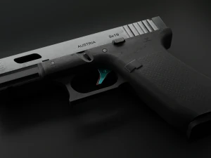 Glock Gameasset Low Poly 3D Model