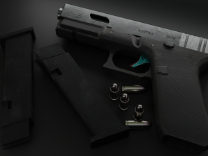 Glock Gameasset Low Poly 3Dモデル