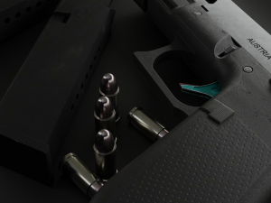 Glock Gameasset Low Poly 3Dモデル