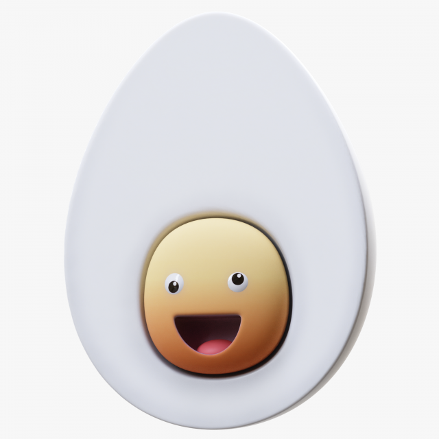 Stylized Egg Modelo 3D .c4d .max .obj .3ds .fbx .stl .blend 