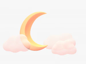 Stylized Moon 3D Model