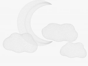 Stylized Moon 3D Model