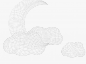 Stylized Moon 3D Модель