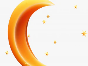 Stylized Moon 3D Model