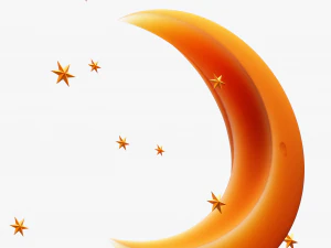 Stylized Moon 3D Model