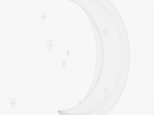 Stylized Moon Modelo 3D
