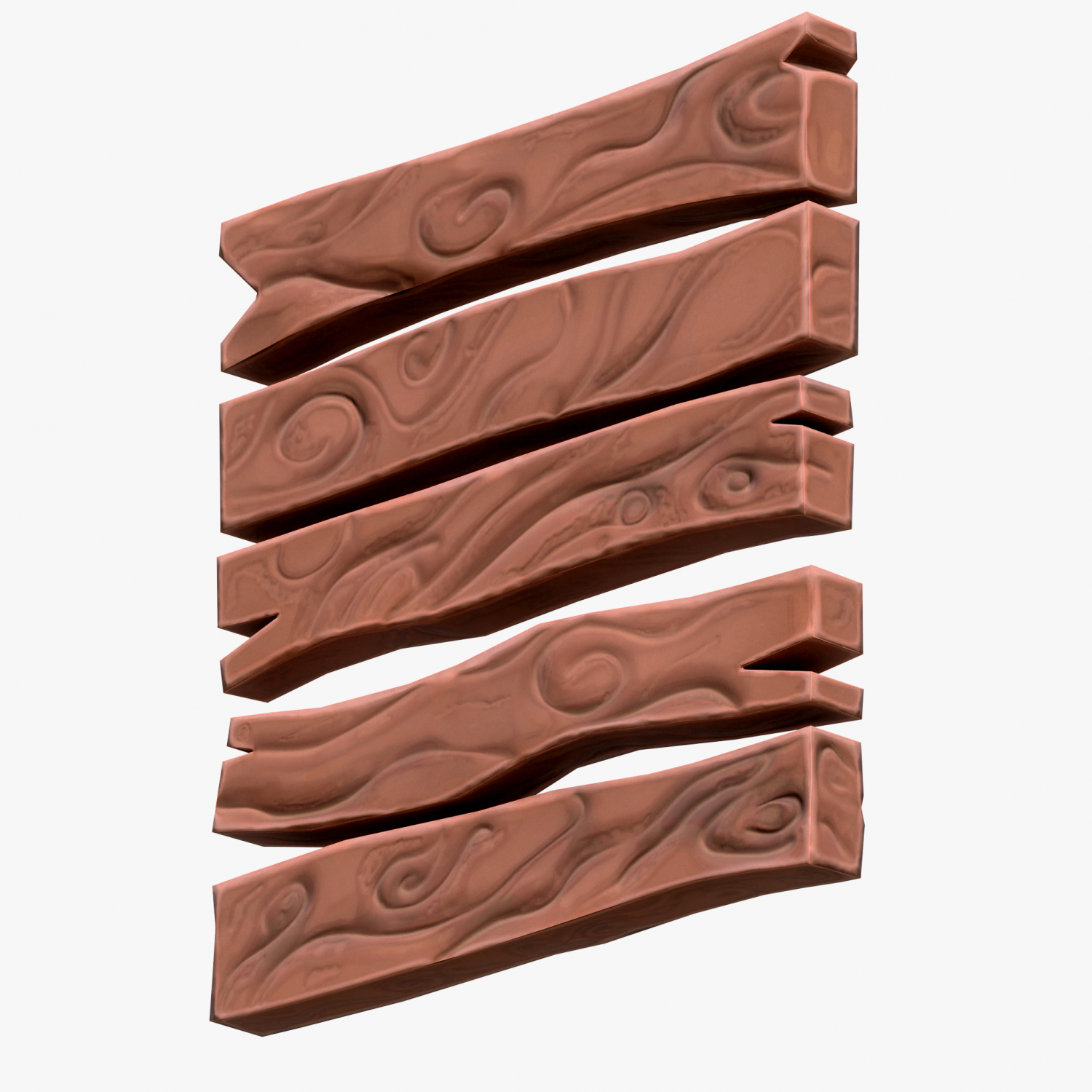 Stylized Wood Planks 3D Model in Miscellaneous 3DExport
