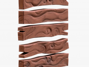 Stylized Wood Planks 3D Model