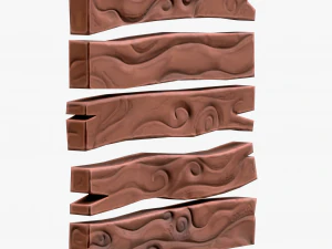 Stylized Wood Planks 3D Model