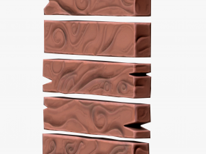 Stylized Wood Planks Model 3D