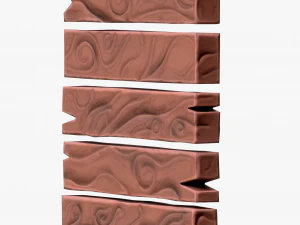 Stylized Wood Planks 3D Model