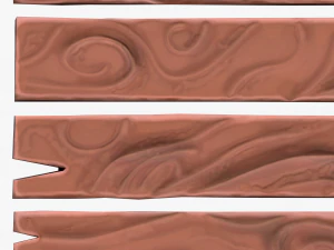 Stylized Wood Planks 3D Model
