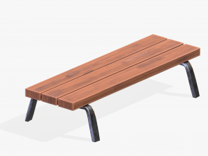 Stylized Bench 3D 模型