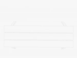 Stylized Bench 3D Model