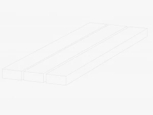 Stylized Wood Planks 3D Model