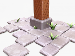 Stylized Wooden Lantern 3Dモデル