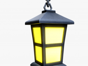 Stylized Wooden Lantern 3Dモデル
