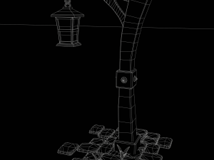Stylized Wooden Lantern 3Dモデル