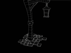 Stylized Wooden Lantern 3Dモデル