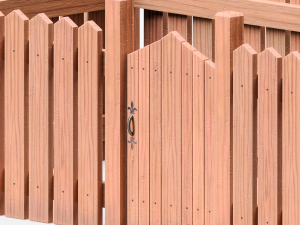 Wooden Fence 3D मॉडल
