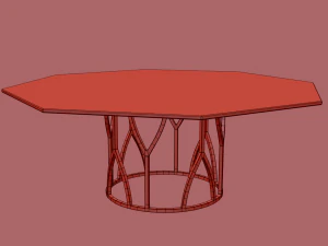 Glass table 3D Model