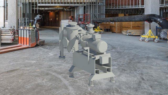 Vacuum System Pump 3Dモデル .c4d .max .obj .3ds .fbx .stl .blend 
