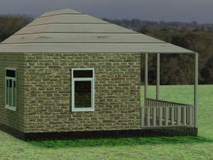 House for extras Modèle 3D