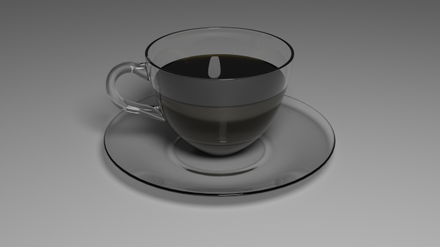Black coffe 3D 模型 .c4d .max .obj .3ds .fbx .stl .blend