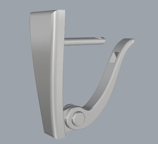 Fastener - earring 3D Print Model .c4d .max .obj .3ds .fbx .stl .blend 