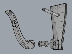 Fastener - earring 3D Print Model