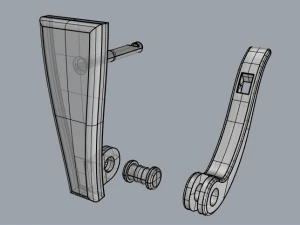 Fastener - earring 3D Print Model