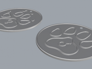 Male and female pendants for cats 3D Print Model