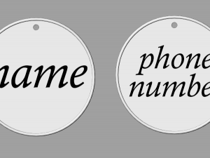 Male and female pendants for cats 3D Print Model