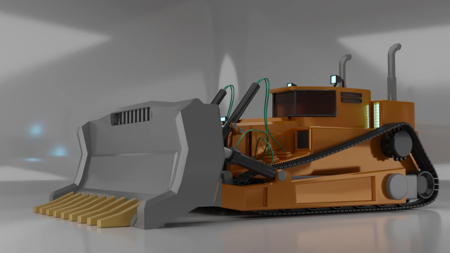 Строительная техника 3D Модель .c4d .max .obj .3ds .fbx .stl .blend 