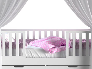 Childrens bed house Lynn - entrance in the center 3D Model