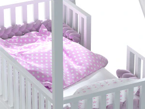 Childrens bed house Lynn - entrance in the center 3D Model